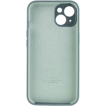 Чехол Silicone Case Full Camera Protective (AA) для Apple iPhone 14 (6.1") – Зеленый