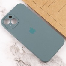 Чехол Silicone Case Full Camera Protective (AA) для Apple iPhone 14 (6.1") – Зеленый