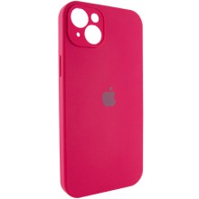 Чехол Silicone Case Full Camera Protective (AA) для Apple iPhone 14 (6.1") – Красный