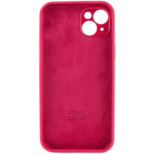 Чехол Silicone Case Full Camera Protective (AA) для Apple iPhone 14 (6.1") – Красный