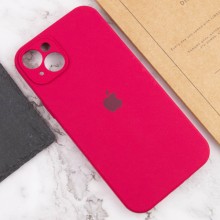 Чехол Silicone Case Full Camera Protective (AA) для Apple iPhone 14 (6.1") – Красный