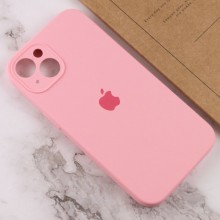 Чехол Silicone Case Full Camera Protective (AA) для Apple iPhone 14 (6.1") – Розовый