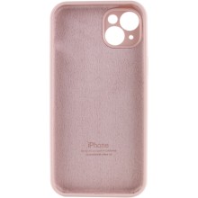 Чехол Silicone Case Full Camera Protective (AA) для Apple iPhone 14 (6.1") – Розовый