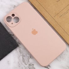 Чехол Silicone Case Full Camera Protective (AA) для Apple iPhone 14 (6.1") – Розовый