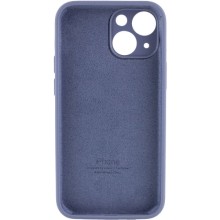 Чехол Silicone Case Full Camera Protective (AA) для Apple iPhone 14 (6.1") – Серый