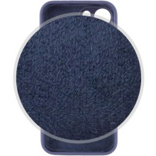 Чехол Silicone Case Full Camera Protective (AA) для Apple iPhone 14 (6.1") – Темно-синий