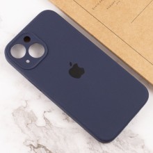 Чехол Silicone Case Full Camera Protective (AA) для Apple iPhone 14 (6.1") – Темно-синий