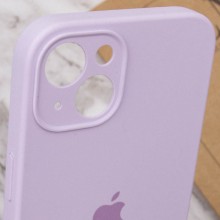Чехол Silicone Case Full Camera Protective (AA) для Apple iPhone 14 (6.1") – Сиреневый