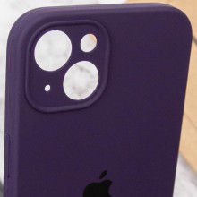 Чехол Silicone Case Full Camera Protective (AA) для Apple iPhone 14 (6.1") – Фиолетовый