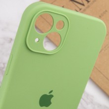 Чехол Silicone Case Full Camera Protective (AA) для Apple iPhone 14 (6.1") – Зеленый