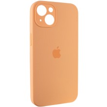 Чехол Silicone Case Full Camera Protective (AA) для Apple iPhone 14 (6.1") – Оранжевый