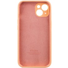 Чехол Silicone Case Full Camera Protective (AA) для Apple iPhone 14 (6.1") – Оранжевый