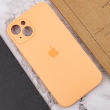 Чехол Silicone Case Full Camera Protective (AA) для Apple iPhone 14 (6.1") – Оранжевый