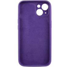 Чехол Silicone Case Full Camera Protective (AA) для Apple iPhone 14 (6.1") – Фиолетовый