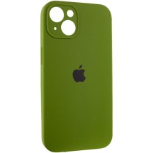 Чехол Silicone Case Full Camera Protective (AA) для Apple iPhone 14 (6.1") – Зеленый