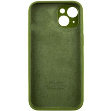 Чехол Silicone Case Full Camera Protective (AA) для Apple iPhone 14 (6.1") – Зеленый