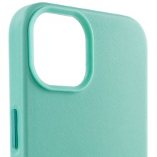 Шкіряний чохол Leather Case (AA Plus) with MagSafe для Apple iPhone 14 (6.1") – Небесно блакитний