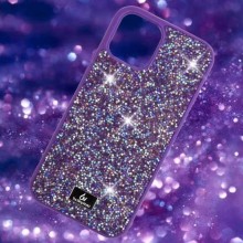 TPU чехол Bling World Rock Diamond для Apple iPhone 14 (6.1") – Фиолетовый
