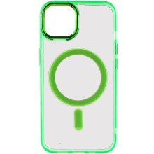 Чехол TPU Iris with MagSafe для Apple iPhone 14 (6.1") – Салатовый