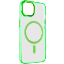 Чехол TPU Iris with MagSafe для Apple iPhone 14 (6.1") – Салатовый