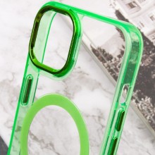 Чехол TPU Iris with MagSafe для Apple iPhone 14 (6.1") – Салатовый