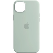 Чехол Silicone case (AAA) with Magsafe and Animation для Apple iPhone 14 (6.1") – Бирюзовый
