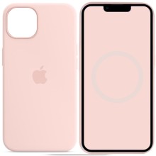 Чехол Silicone case (AAA) with Magsafe and Animation для Apple iPhone 14 (6.1") – Розовый