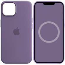 Чехол Silicone case (AAA) with Magsafe and Animation для Apple iPhone 14 (6.1") – Фиолетовый