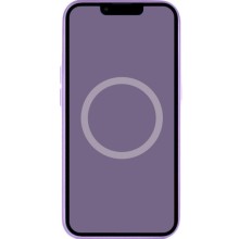 Чехол Silicone case (AAA) with Magsafe and Animation для Apple iPhone 14 (6.1") – Фиолетовый
