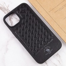 Кожаный чехол Polo Santa Barbara для Apple iPhone 14 (6.1") – Черный