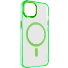 Чехол TPU Iris with MagSafe для Apple iPhone 14 (6.1") – Салатовый