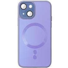 Чехол TPU+Glass Sapphire Midnight with MagSafe для Apple iPhone 14 (6.1") – Сиреневый