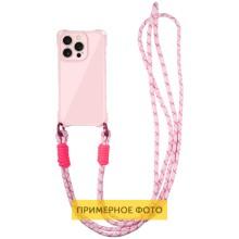 Чехол TPU CrossBody with straps для Apple iPhone 14 (6.1") – Розовый