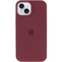 Чохол Silicone Case Full Protective (AA) with MagSafe для Apple iPhone 14 (6.1") – Бордовий