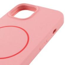 Чехол Silicone Case Full Protective (AA) NO LOGO with MagSafe для Apple iPhone 14 (6.1") – Розовый