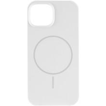 Чохол Silicone Case Full Protective (AA) NO LOGO with MagSafe для Apple iPhone 14 (6.1") – Білий