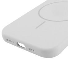 Чохол Silicone Case Full Protective (AA) NO LOGO with MagSafe для Apple iPhone 14 (6.1") – Білий