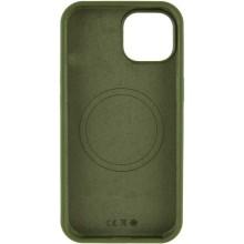 Чохол Silicone Case Full Protective (AA) NO LOGO with MagSafe для Apple iPhone 14 (6.1") – Зелений