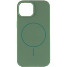 Чохол Silicone Case Full Protective (AA) NO LOGO with MagSafe для Apple iPhone 14 (6.1") – Зелений