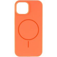 Чохол Silicone Case Full Protective (AA) NO LOGO with MagSafe для Apple iPhone 14 (6.1") – Помаранчевий