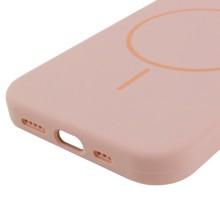 Чохол Silicone Case Full Protective (AA) NO LOGO with MagSafe для Apple iPhone 14 (6.1") – Рожевий