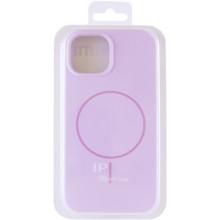 Чохол Silicone Case Full Protective (AA) NO LOGO with MagSafe для Apple iPhone 14 (6.1") – Бузковий