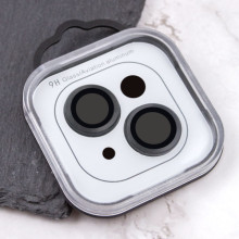 Защитное стекло Metal Classic на камеру (в упак.) для Apple iPhone 14 (6.1") / 14 Plus (6.7") – Черный