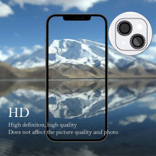 Защитное стекло Metal Shine на камеру (в упак.) для Apple iPhone 14 (6.1") / 14 Plus (6.7") – Черный