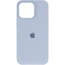 Чохол Silicone Case (AA) Logo with MagSafe для Apple iPhone 14 (6.1") – Блакитний