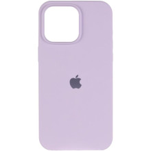 Чохол Silicone Case (AA) Logo with MagSafe для Apple iPhone 14 (6.1") – Бузковий