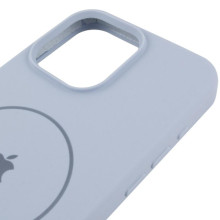 Чехол Silicone Case Full Protective (AA) V2 with MagSafe для Apple iPhone 14 (6.1") – Голубой