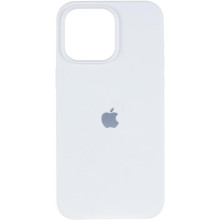 Чохол Silicone Case (AA) Logo with MagSafe для Apple iPhone 14 (6.1") – Білий