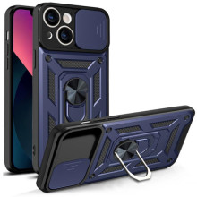 Чехол Ummi Camshield Serge Ring для Apple iPhone 14 (6.1") – Синий