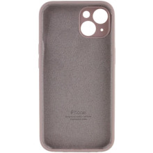 Чехол Silicone Case Full Camera Protective (AA) для Apple iPhone 14 (6.1") – Серый